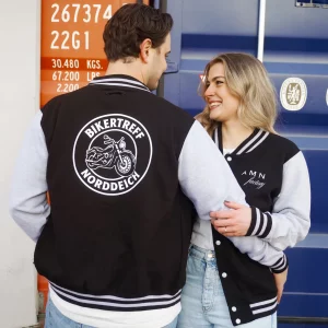 College Jacke - Bikertreff Norddeich